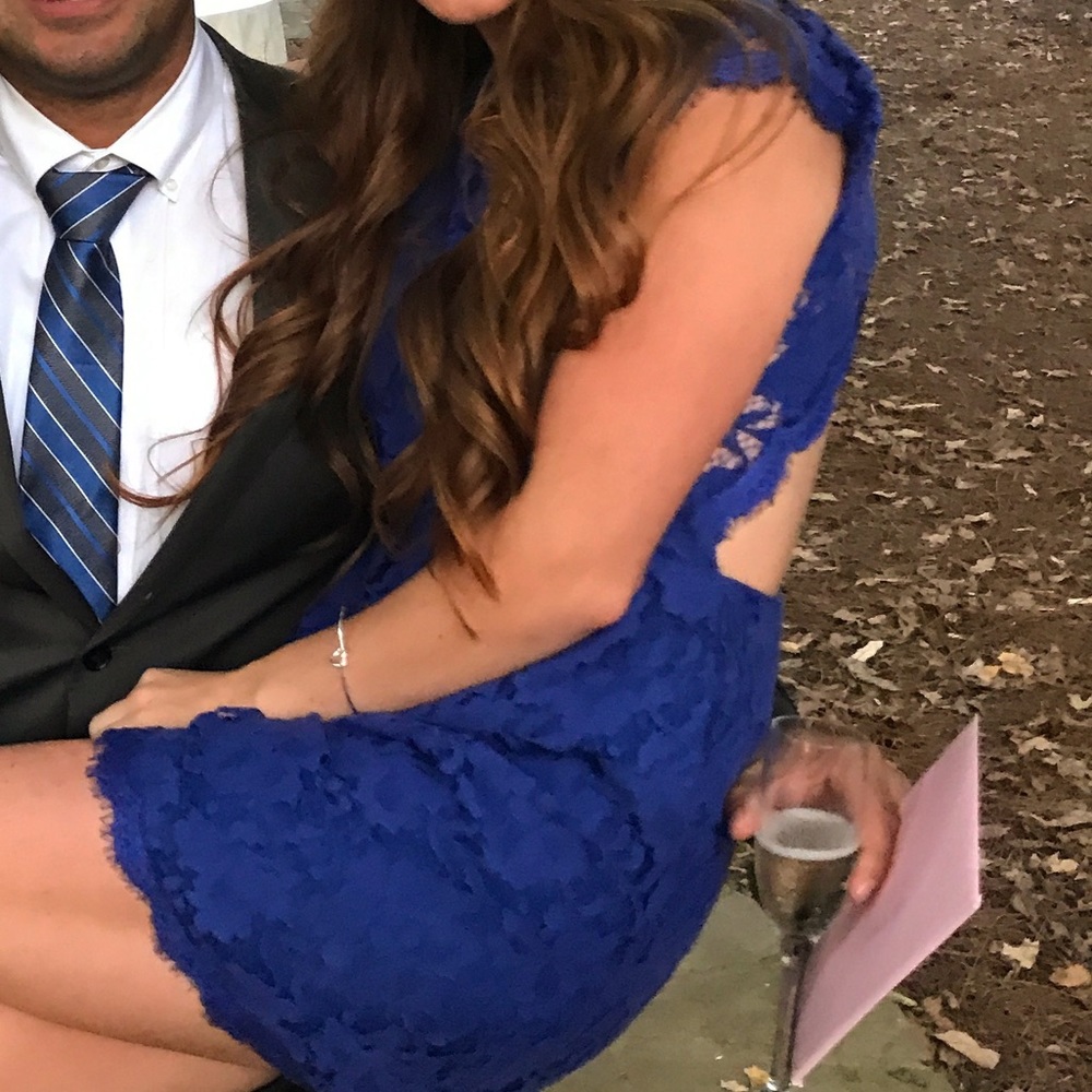 Akira open back lace dress